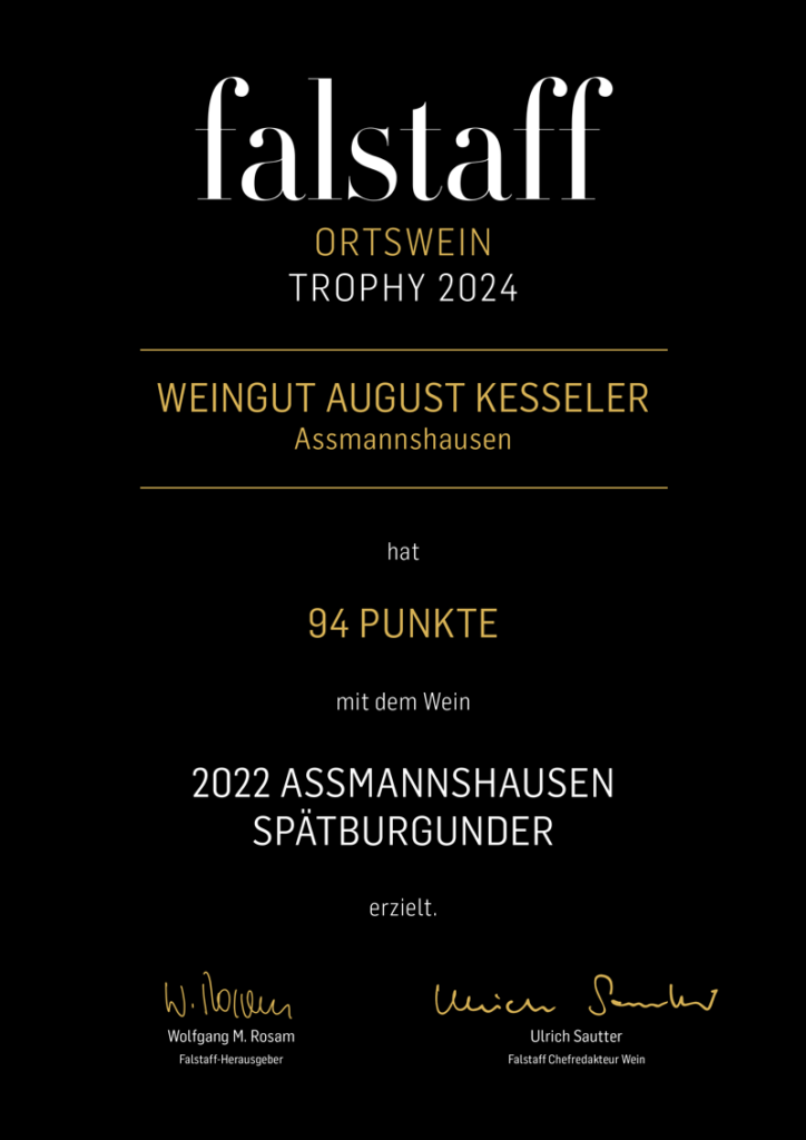 Weingut-August-Kesseler_falsaff-Trophy-94-Punkte_Assmannshausen-Ortswein
